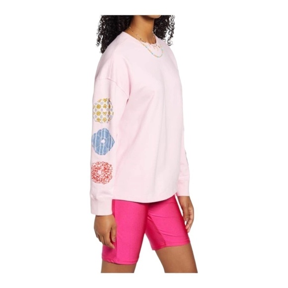 BP. Pink Opal Flowers Crewneck Sweatshirt NWT - Picture 1 of 6